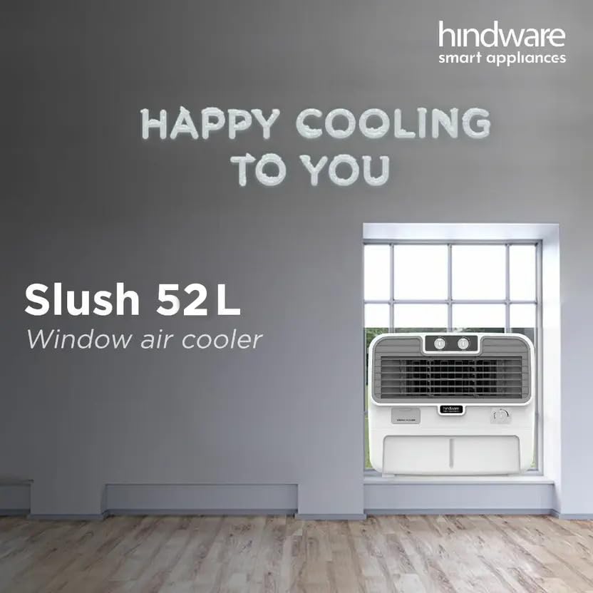 HINDWARE SMART APPLIANCES SLUSH 52L Window Air Cooler, White - Image 3