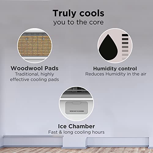 HINDWARE SMART APPLIANCES SLUSH 52L Window Air Cooler, White - Image 5