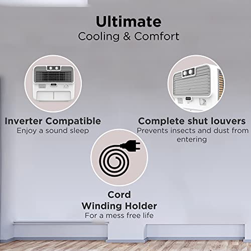HINDWARE SMART APPLIANCES SLUSH 52L Window Air Cooler, White - Image 6