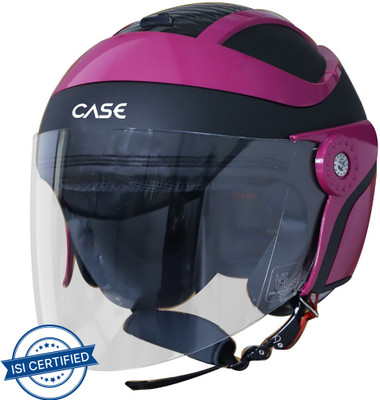 Steelbird SB-29 Case Motorbike Helmet(MAT BLACK WITH PINK) - Image 2