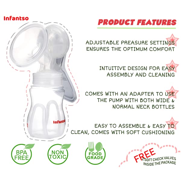 Infantso Manual Breast Pump, 3