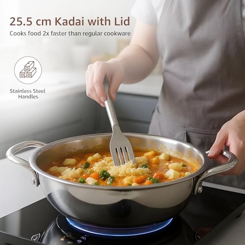 Amazon Basics Triply Stainless Steel