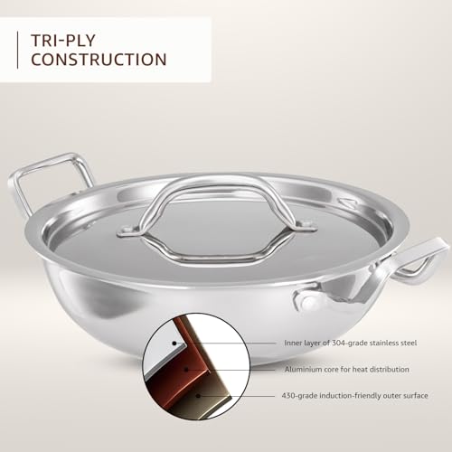 Amazon Basics Triply Stainless Steel