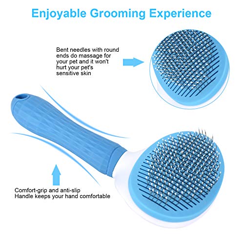 Depets Self Cleaning Slicker Brush