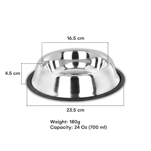 PremiumAV Stainless Steel Pet Bowl
