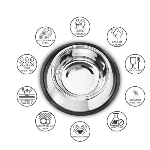 PremiumAV Stainless Steel Pet Bowl