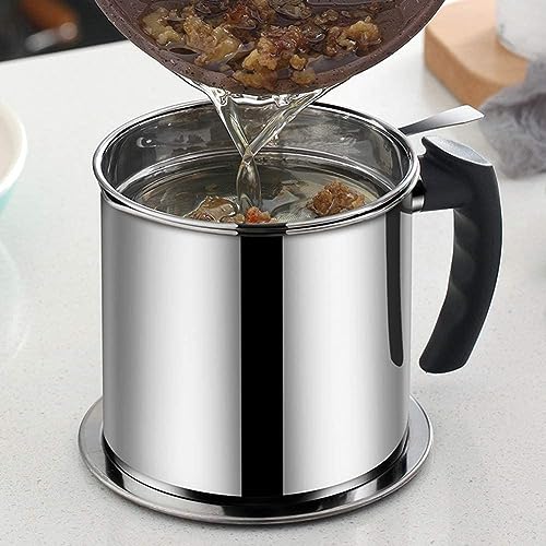 Cooking Oil Keeper Strainer Pot