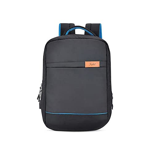 Skybags Polyester Solid Valor 02 2 Compartment Laptop Backpack Black 20 L