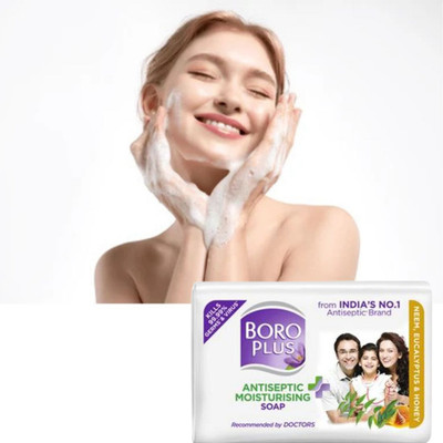 BOROPLUS Antiseptic + Moisturising Soap - Neem, Eucalyptus 1pcs(100 g) - Image 2