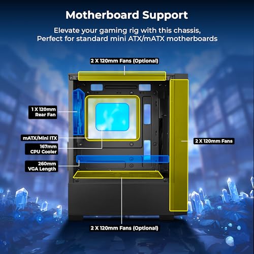 ZEBRONICS TWOFACE Premium Gaming Cabinet/Case