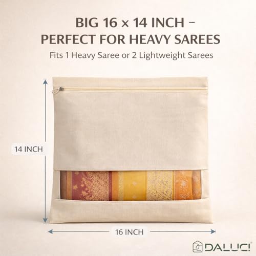 DALUCI Cotton Saree Covers