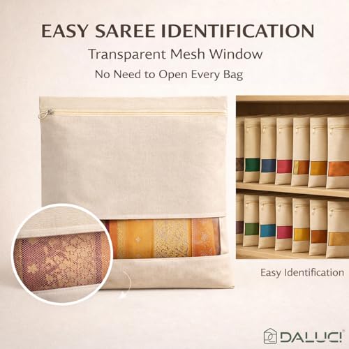 DALUCI Cotton Saree Covers