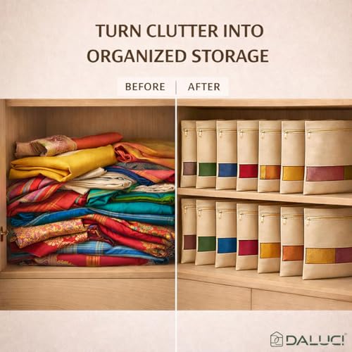 DALUCI Cotton Saree Covers