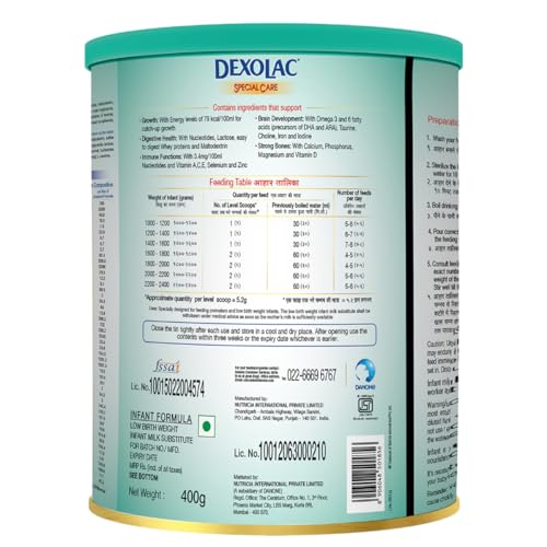 Dexolac Special Care Infant Formula