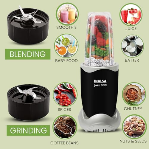 INALSA Blender Mixer Grinder|5 Jar