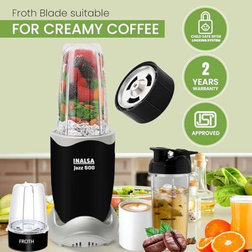 INALSA Blender Mixer Grinder|5 Jar
