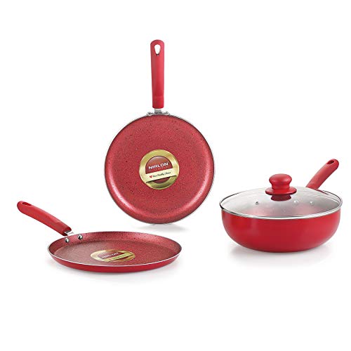 Nirlon Red Velvet 4-Piece Non