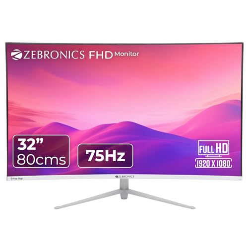 ZEBRONICS AC32FHD LED Curved 75Hz