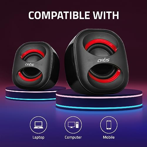 Artis Mini 2.0 USB Multimedia Speakers (Black) - Image 5
