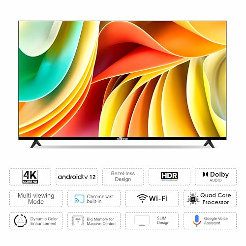 Skywall 139.7 cm (55 inches) 4K Ultra HD Smart LED TV 55SW-VS (Black) - Image 4