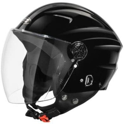 STUDDS RAY Super Open FACE Helmet Motorbike Helmet(Black) - Image 2