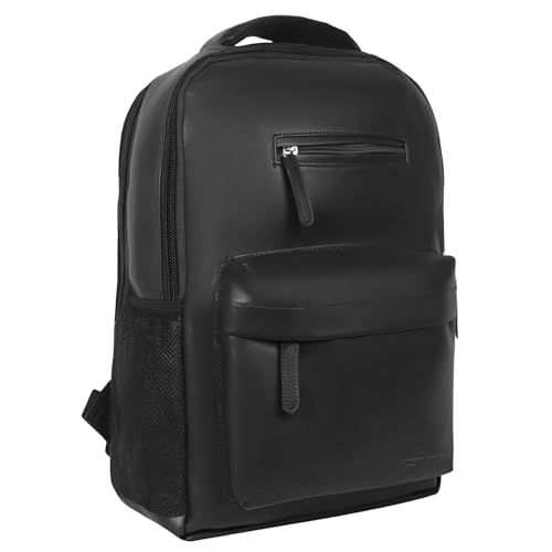 Amazon Basics Leather Laptop Backpack