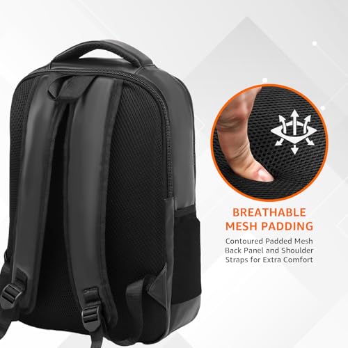 Amazon Basics Leather Laptop Backpack