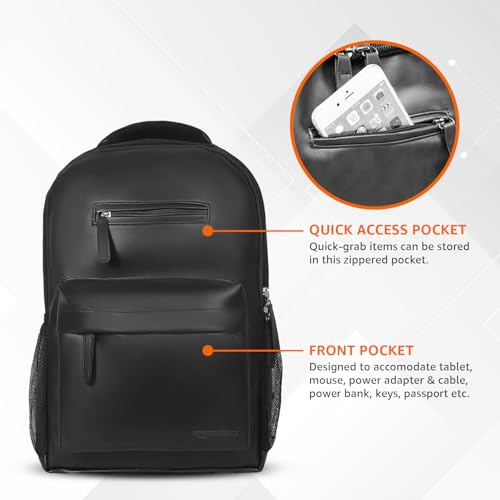 Amazon Basics Leather Laptop Backpack