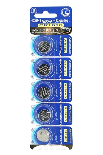 CR1616 Lithium Coin Battery - Pack of 5