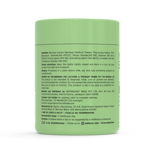 Nutriburst Moringa 500mg – 60