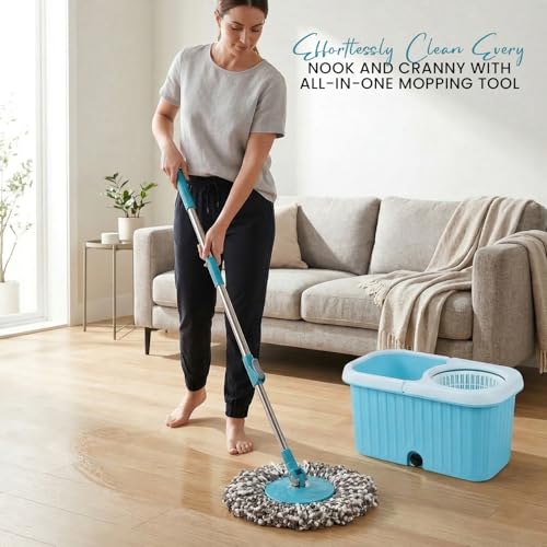 Zureni Rectangular Bucket Spin Mop