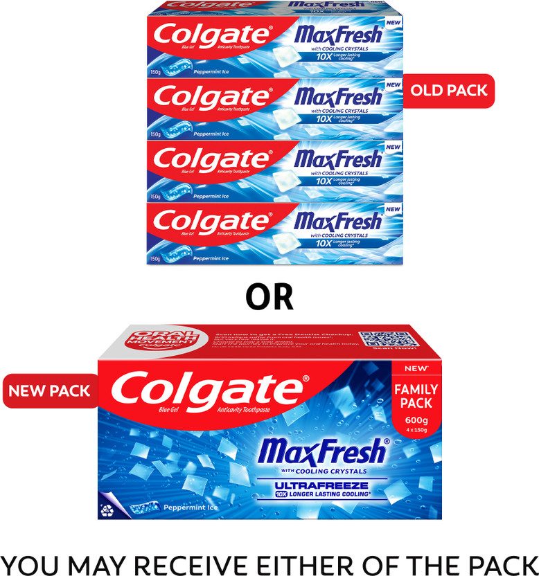 Colgate MaxFresh Toothpaste, Blue Gel