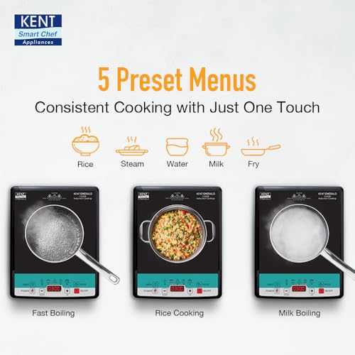 KENT Emerald Induction Cooktop 1500W|Faster