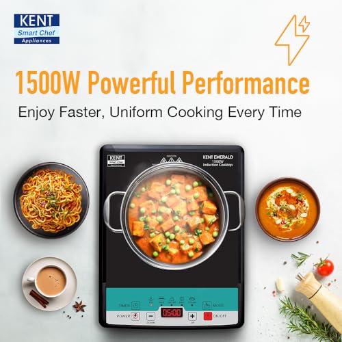 KENT Emerald Induction Cooktop 1500W|Faster