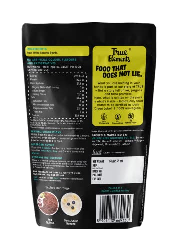 True Elements Raw White Sesame
