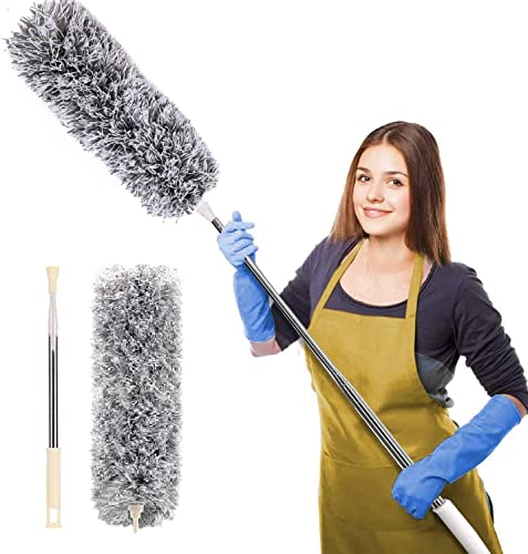 Upgraded Long Handle Extendable Microfiber