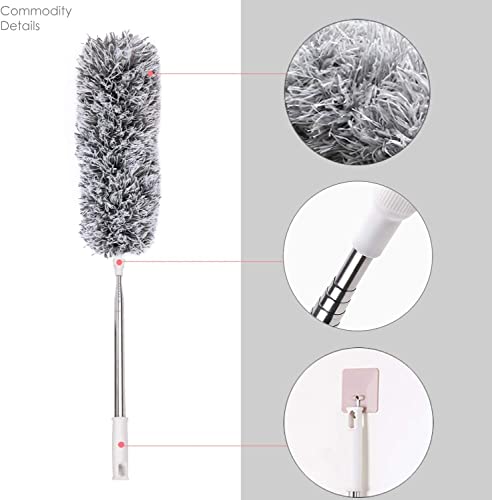Upgraded Long Handle Extendable Microfiber
