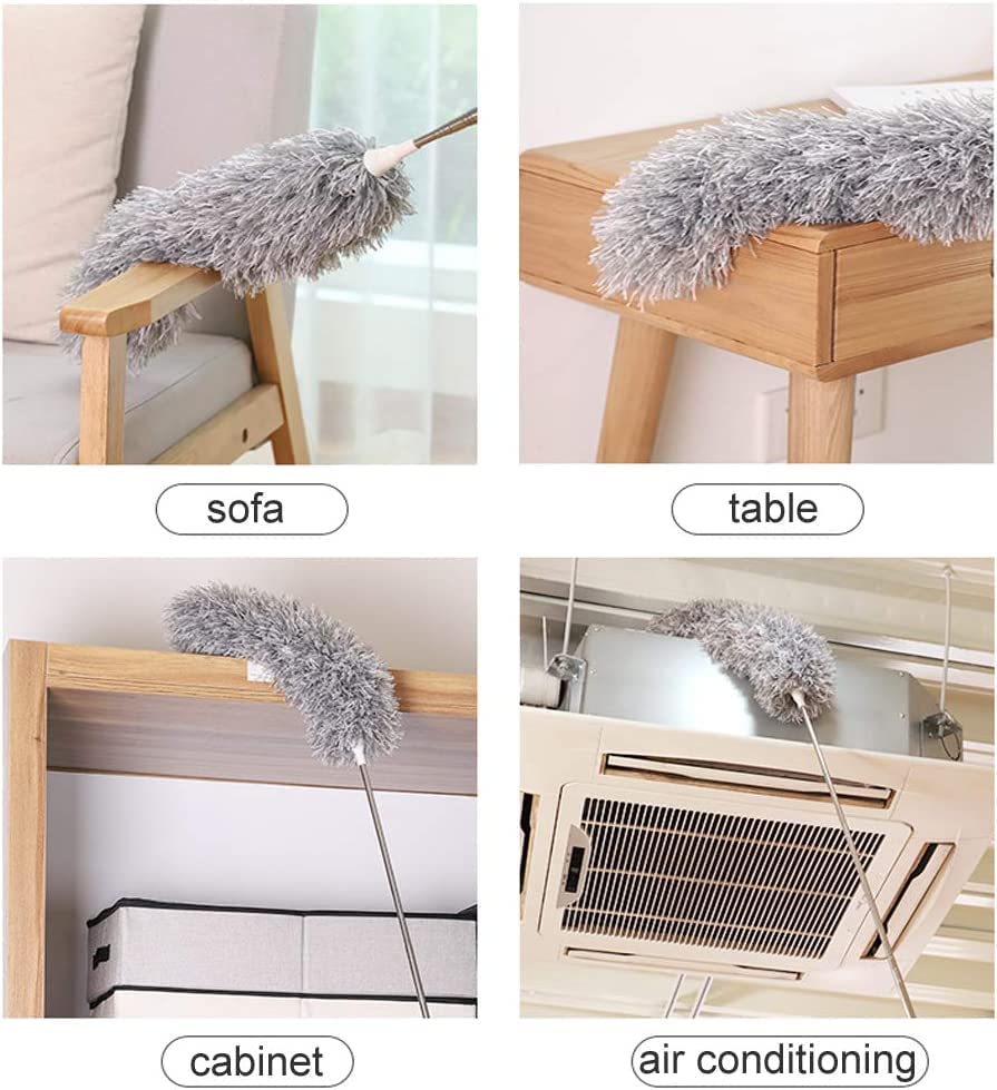 Upgraded Long Handle Extendable Microfiber