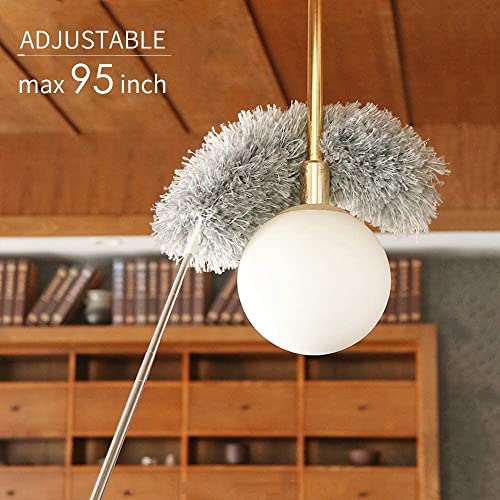 Upgraded Long Handle Extendable Microfiber