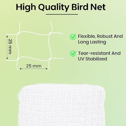 Anti Bird Protection Net, White