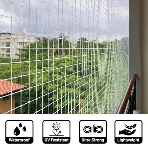 Anti Bird Protection Net, White