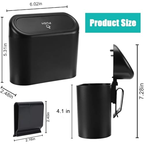 Car Trash Bin with Lid