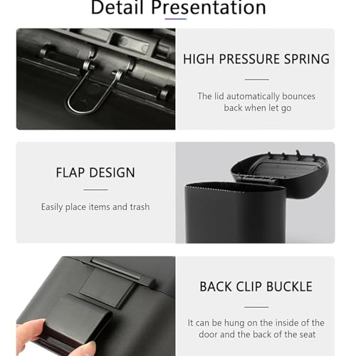 Car Trash Bin with Lid