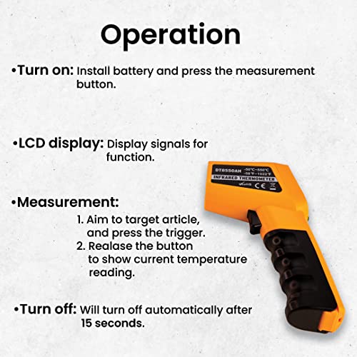 Thermomate Infrared Thermometer Non-Contact Digital