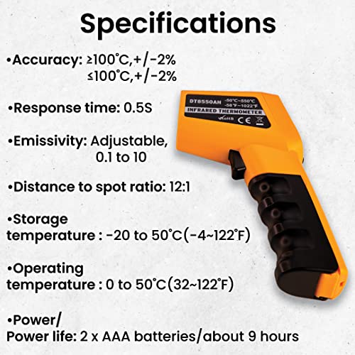 Thermomate Infrared Thermometer Non-Contact Digital