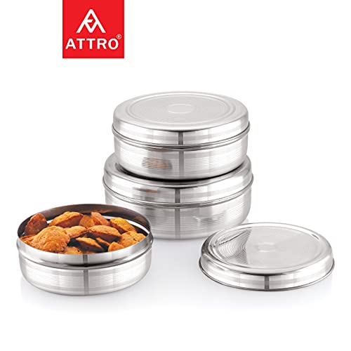 Attro Stainless Steel Puri Dabba
