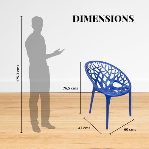 activa Crystal Plastic Arm Chair