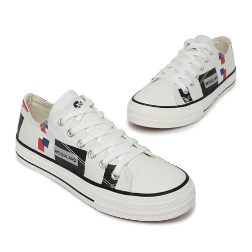 Woodland Women White Sneakers - Image 2