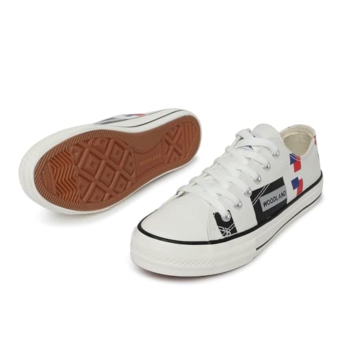 Woodland Women White Sneakers - Image 4