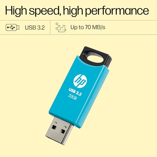 HP 712w 32GB USB 3.2 Flash Drive- Blue - Image 4